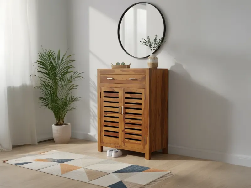 Alexa Solid Wood Shoe Rack